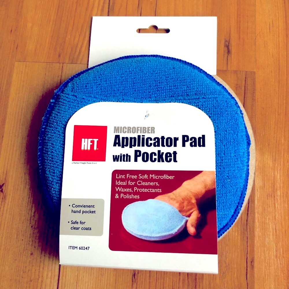 3/$15 NEW MICROFIBER Applicator Pad with Pocket, Blue, 1 Pad